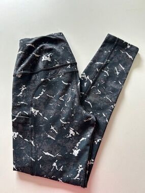 The North Face Black Marble-Print Leggings